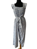 Linen blue jumpsuit