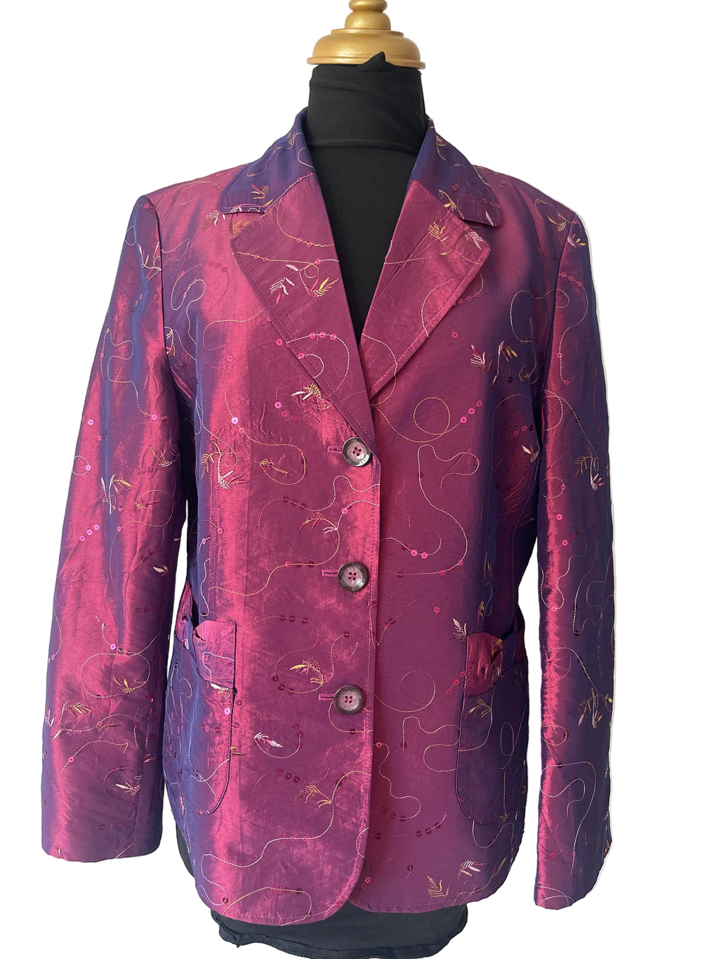 Blazer fuchsia irisé