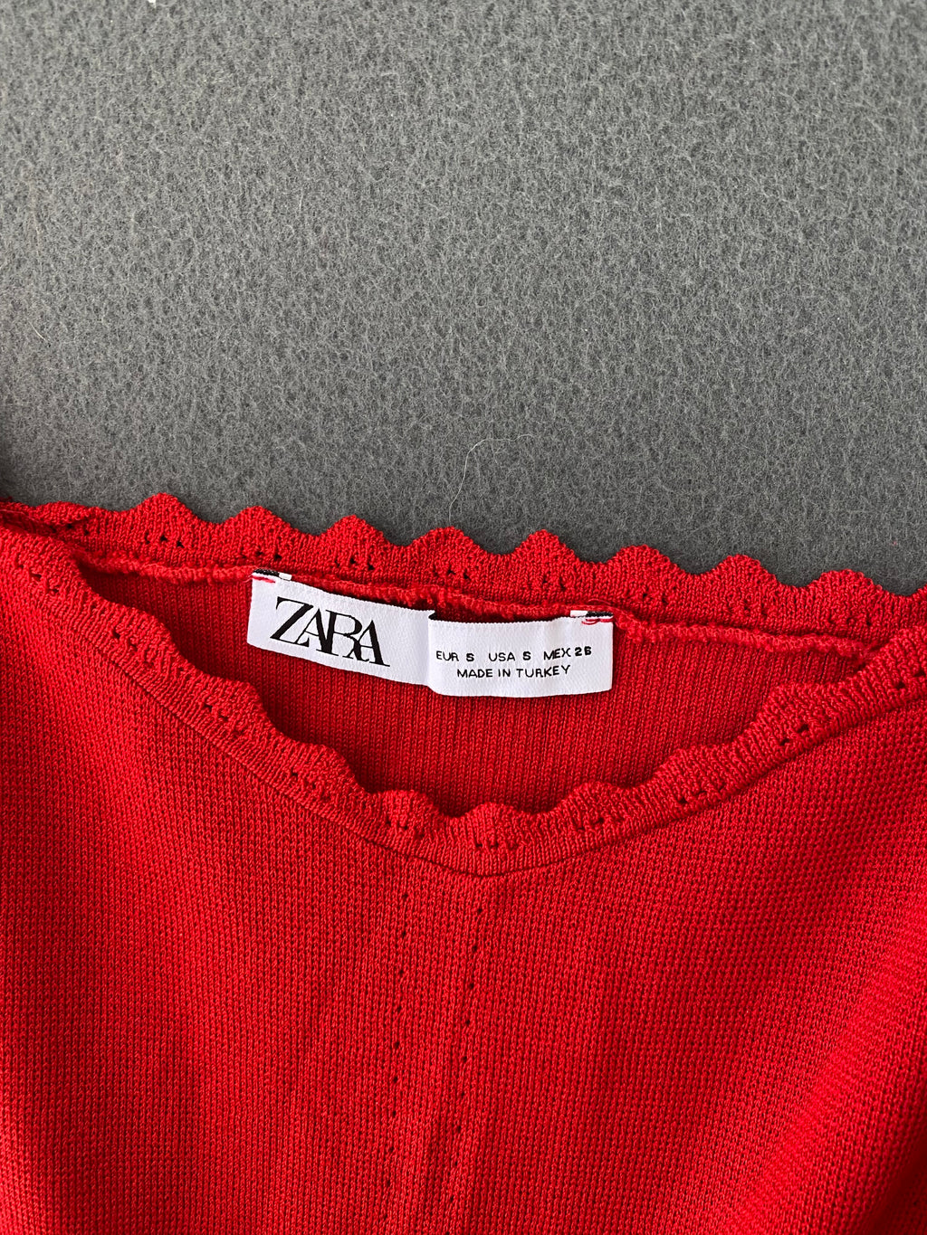 Débardeur rouge zara