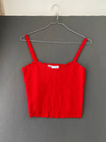 Débardeur rouge zara