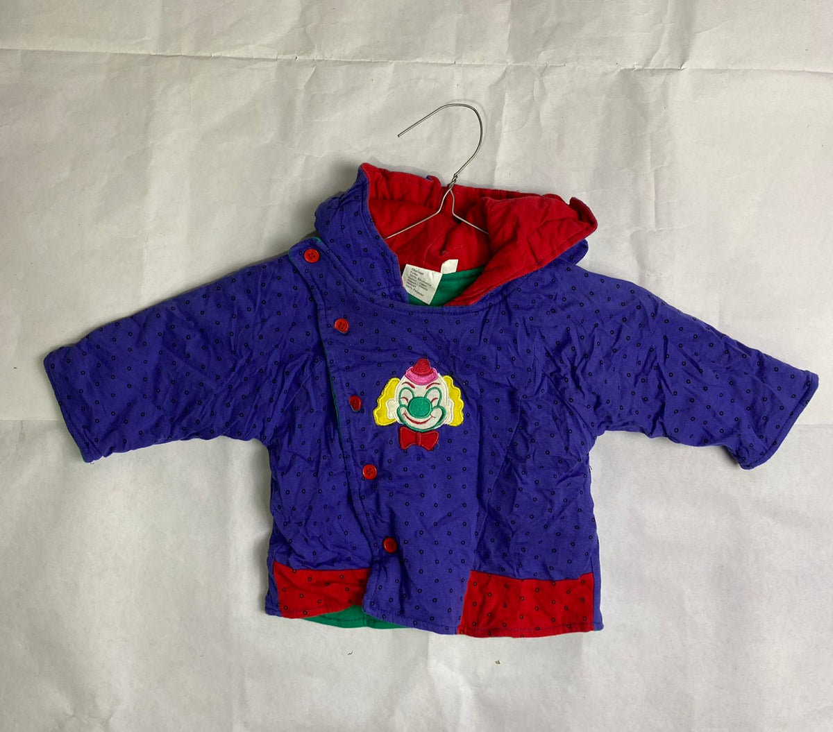 Veste vintage matelassée clown