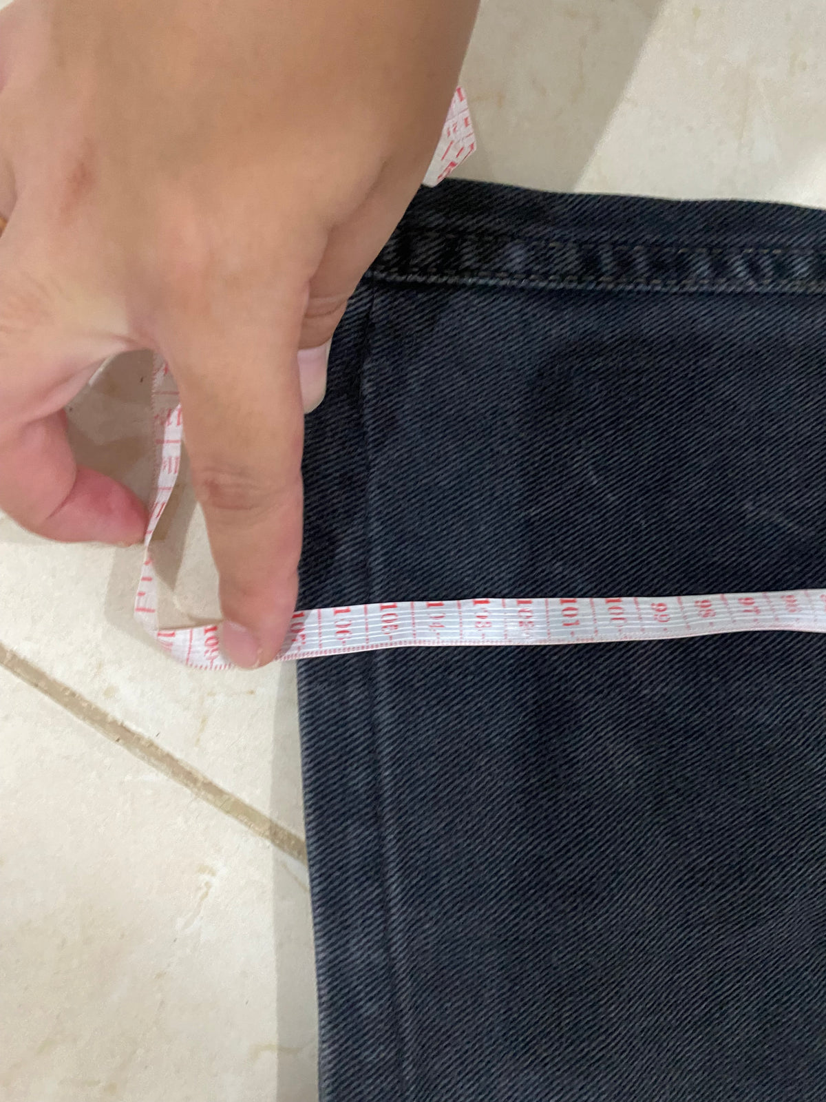 Jean Levi's 501 vintage W34 L32 – Made in USA – Noir délavé – Coupe droite unisexe Taille 44 Fr/50 eu