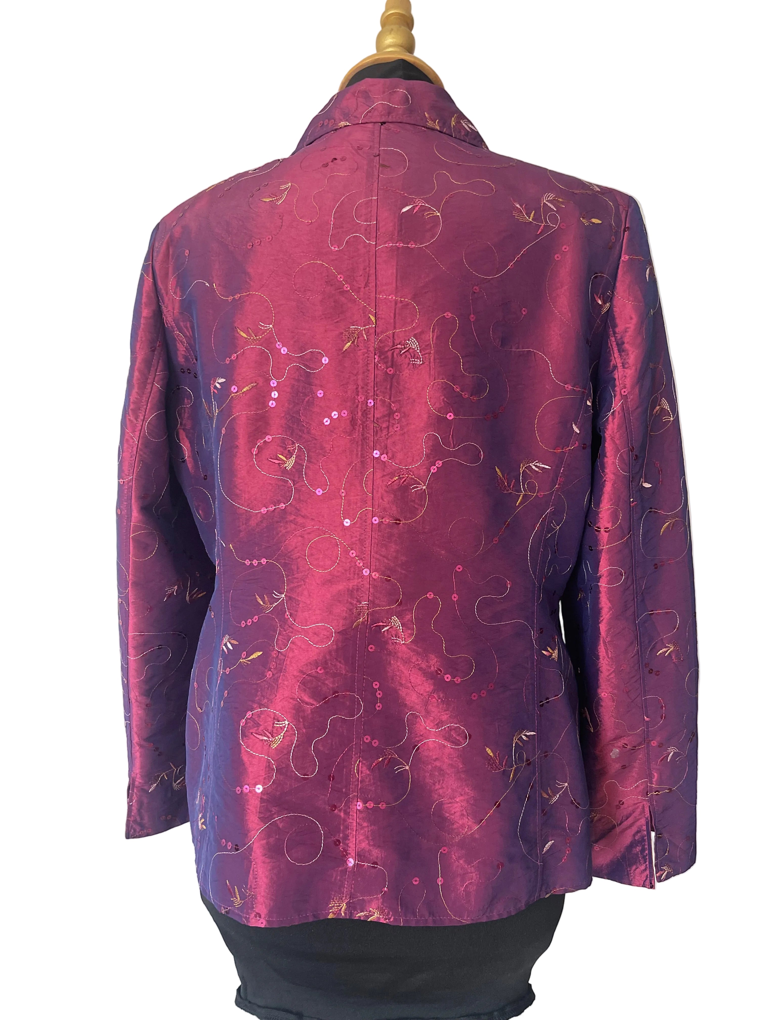 Blazer fuchsia irisé