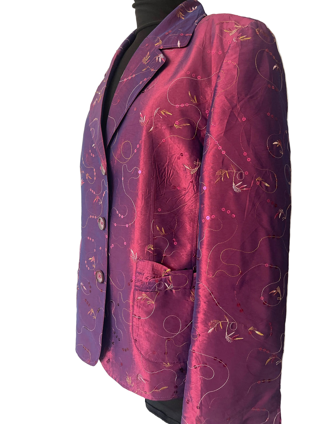 Blazer fuchsia irisé