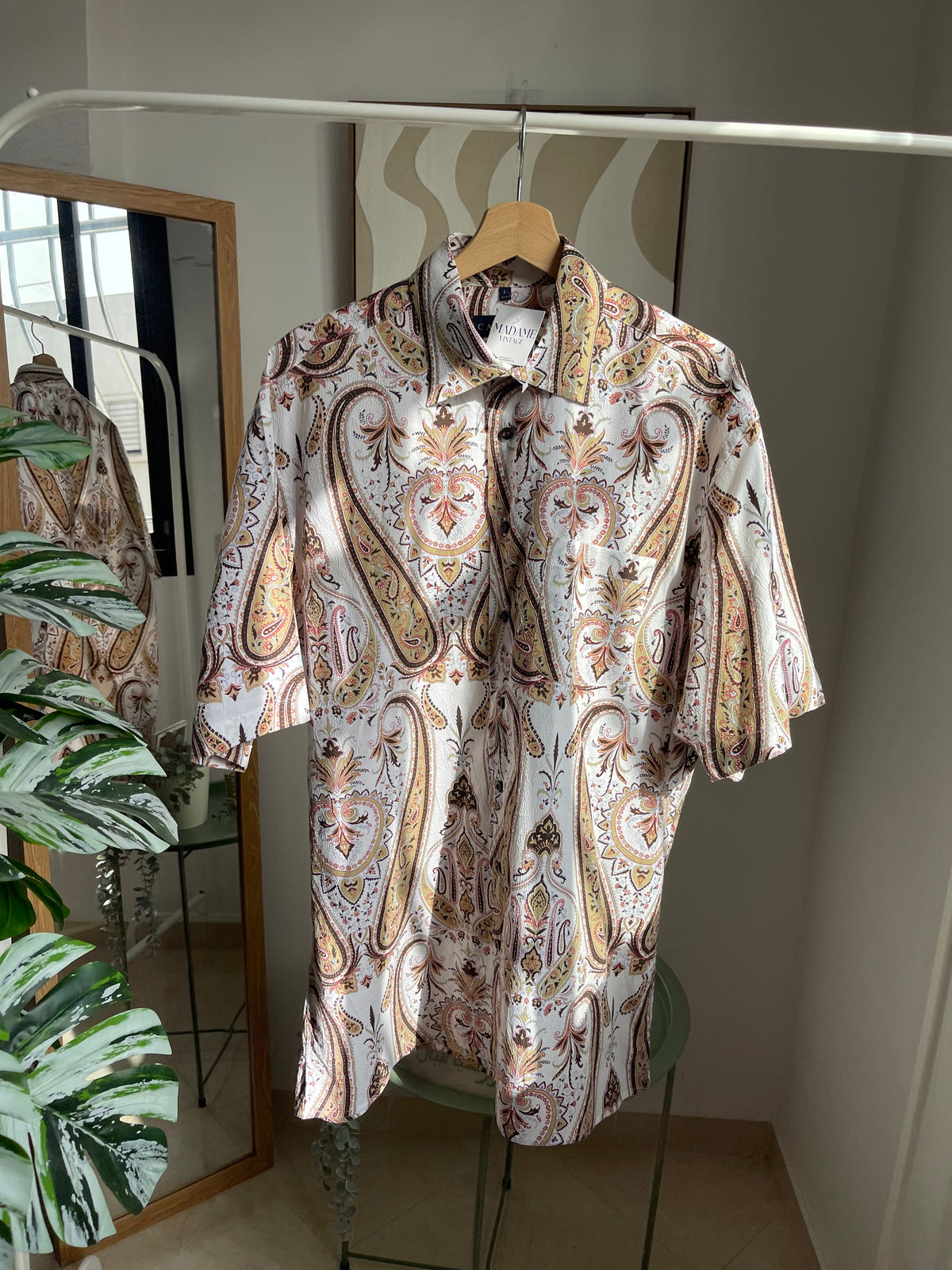 Chemise homme à motifs cachemire