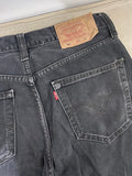 Jean Levi's 501 vintage W34 L32 – Made in USA – Noir délavé – Coupe droite unisexe Taille 44 Fr/50 eu