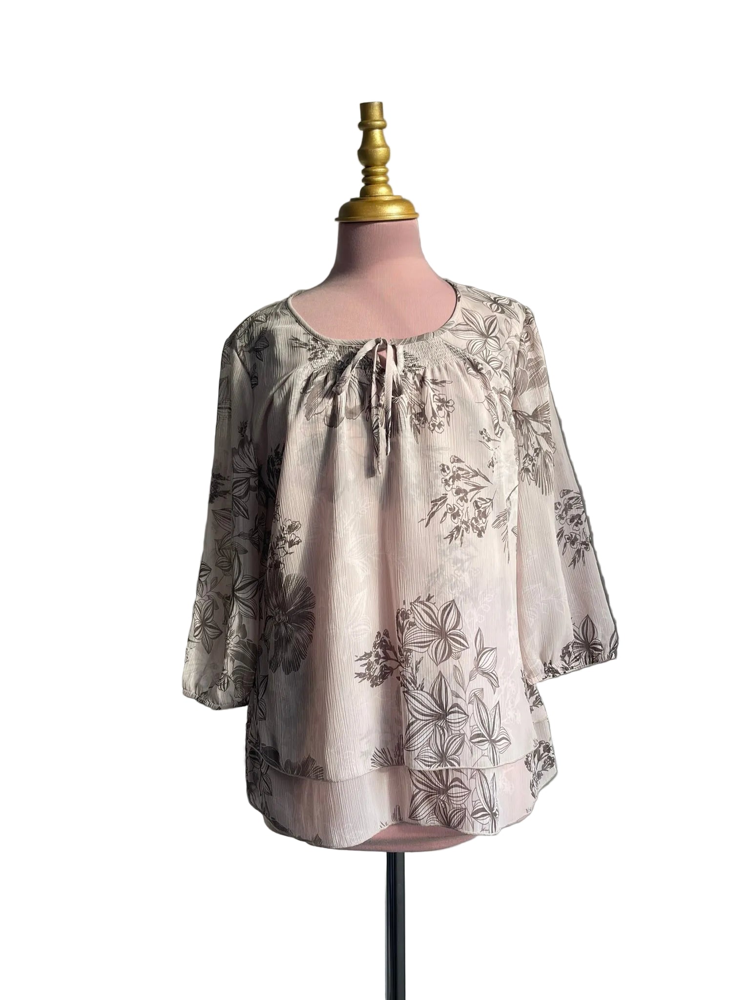 Blouse Transparente Fluide et Élégante