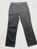 Pantalon chino noir coupe droite femme