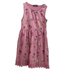 Robe Rose Flamant Tropical Dentelle