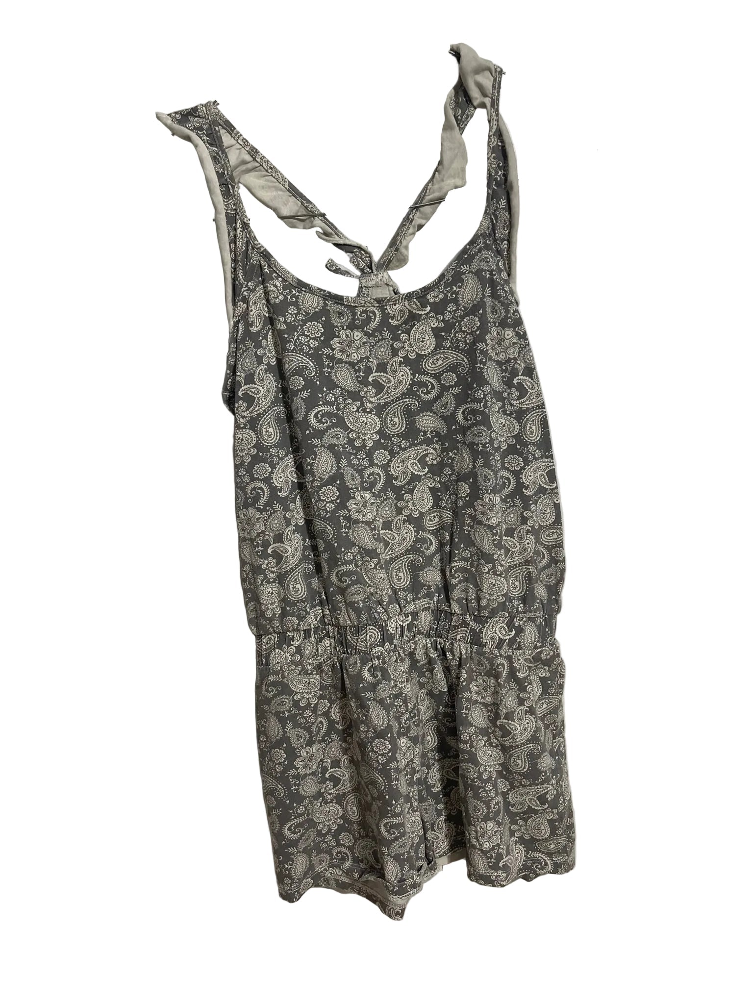Combinaison Short Grise Paisley