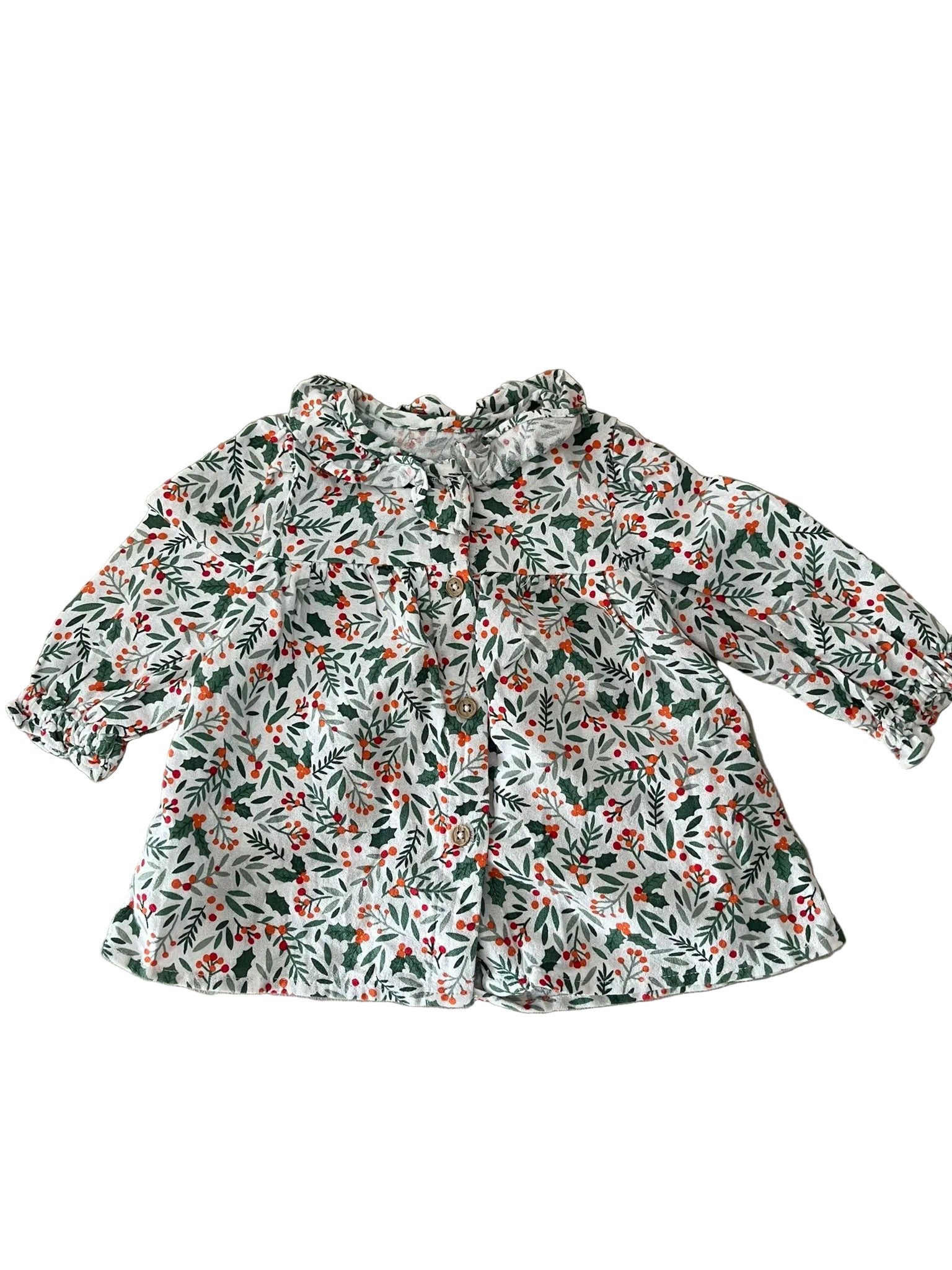 Blouse Bébé Fleurie Houx