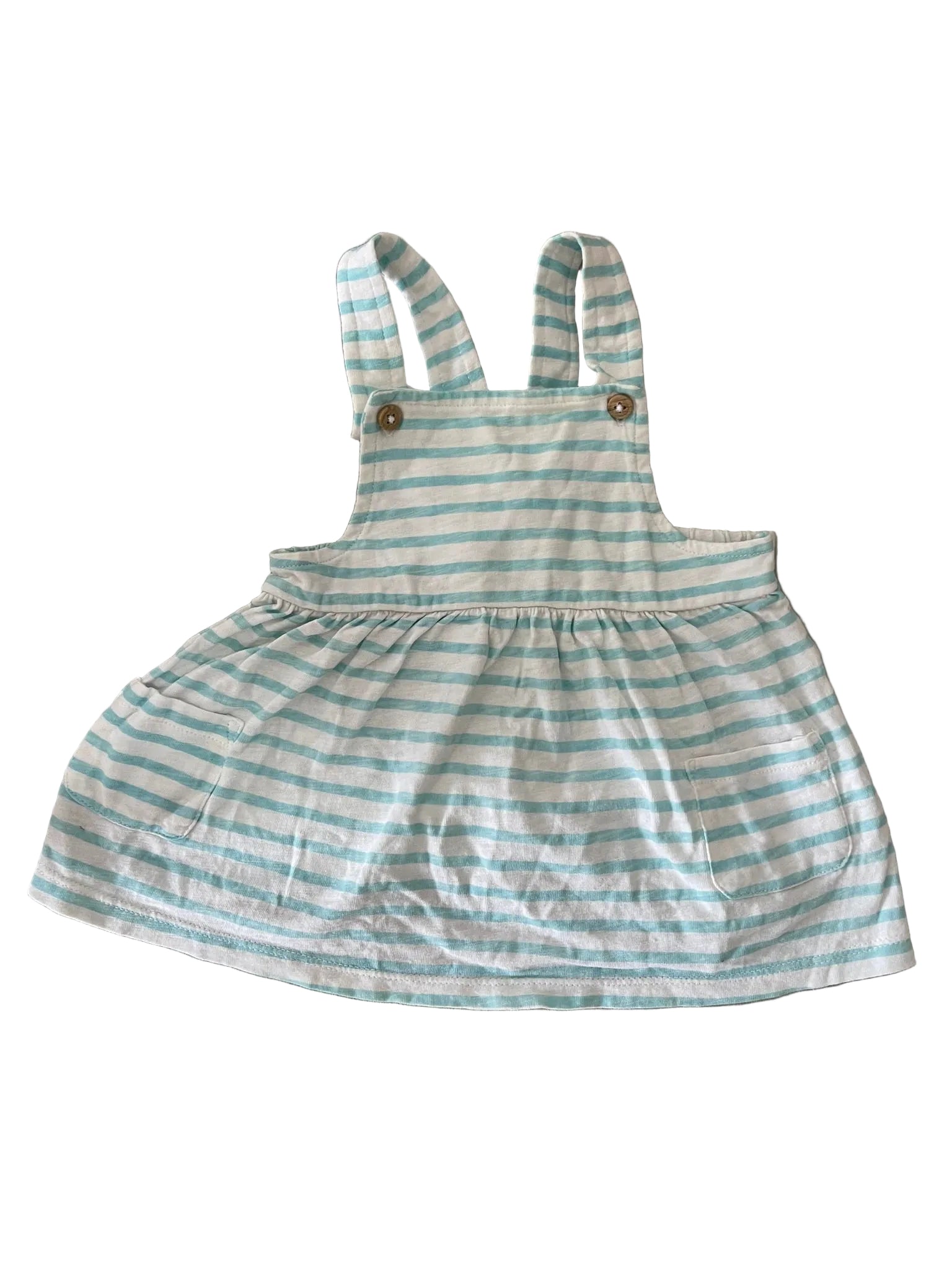 Robe Salopette Bébé Rayures Bleu