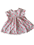 Robe Bébé Blanche Pois Roses