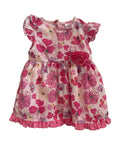 Robe Bébé Florale Rose Volants