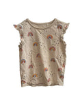 T-shirt Fille Arcs-en-ciel Beige