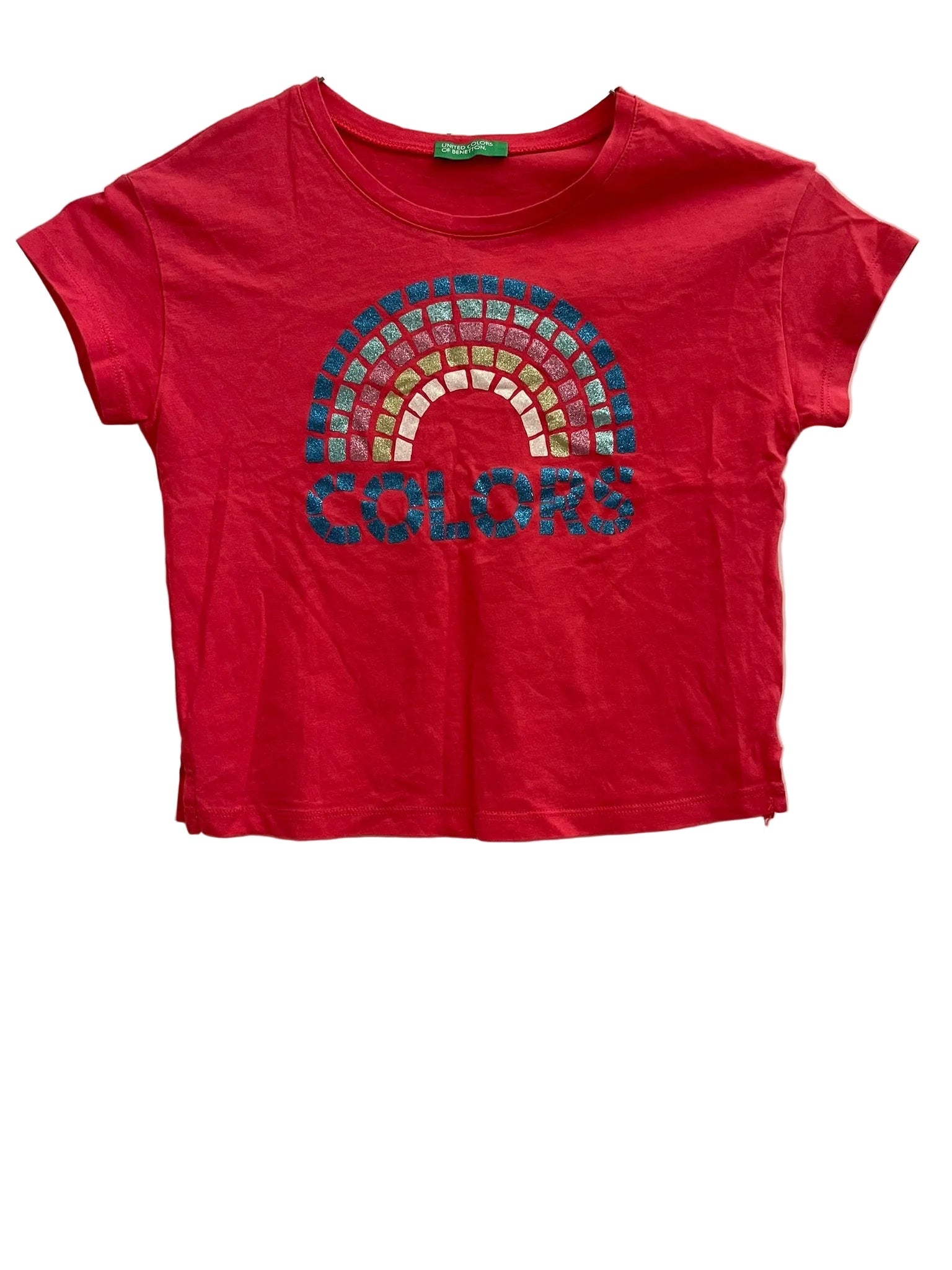 T-shirt Benetton Rouge Colors