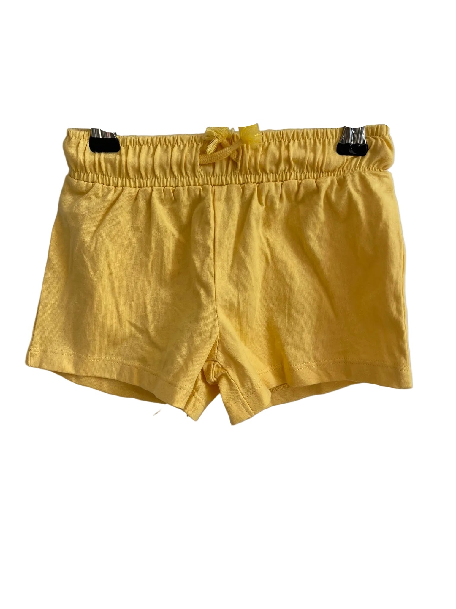 Short Jaune Uni Élastiqué
