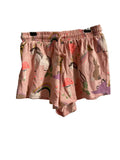 Short Fille Rose Licornes Champignons