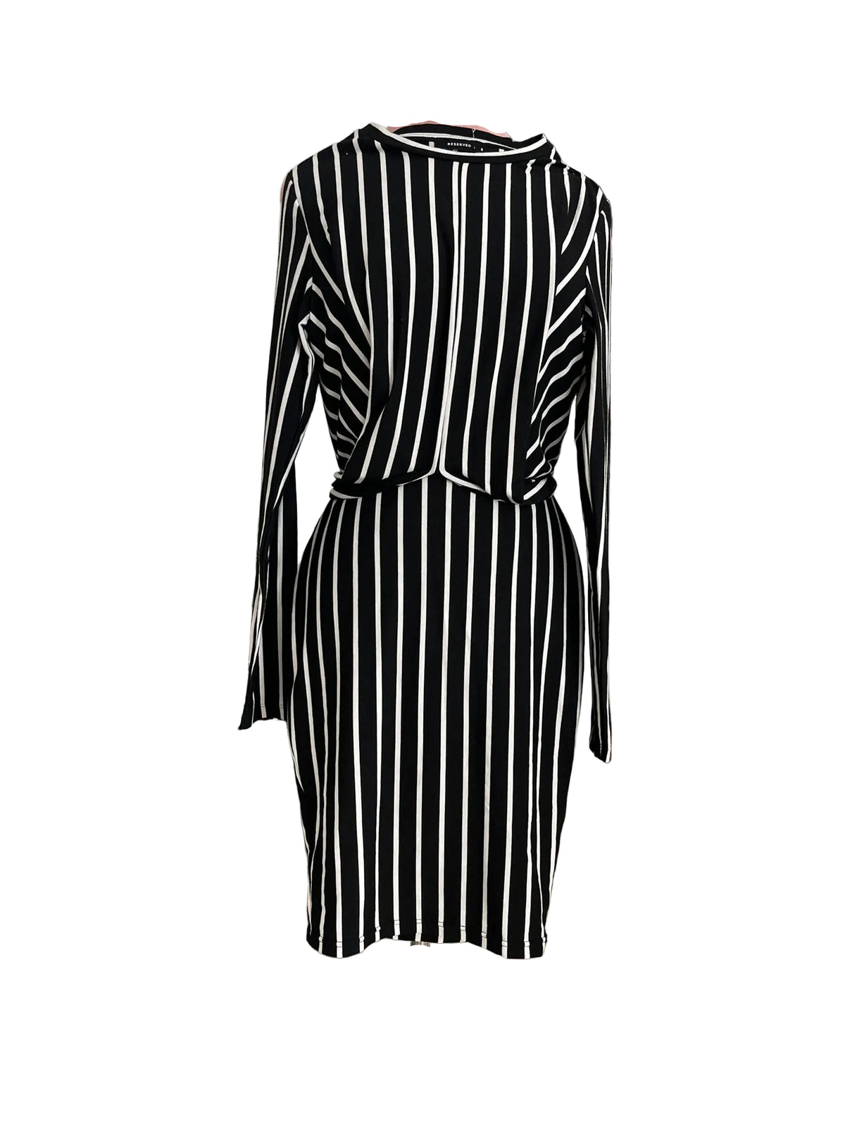 Robe rayée noire et blanche Reserved
