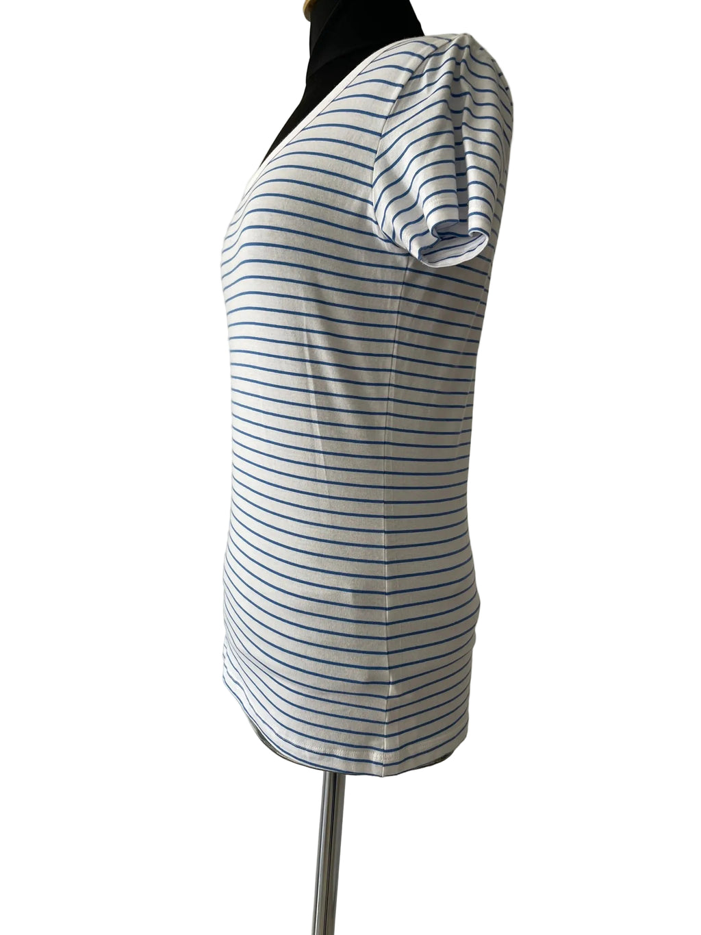 T-shirt Rayures Bleu Blanc Marinière - vue 2