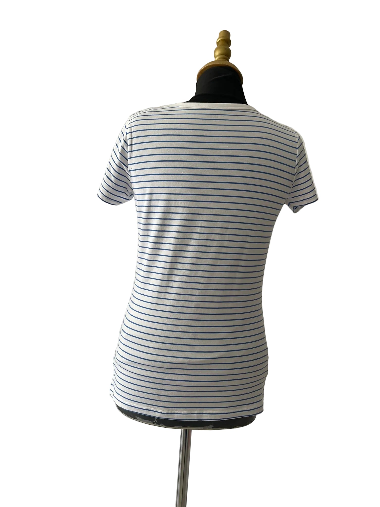 T-shirt Rayures Bleu Blanc Marinière - vue 3