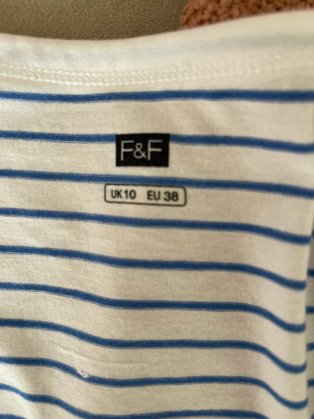 T-shirt Rayures Bleu Blanc Marinière - vue 4