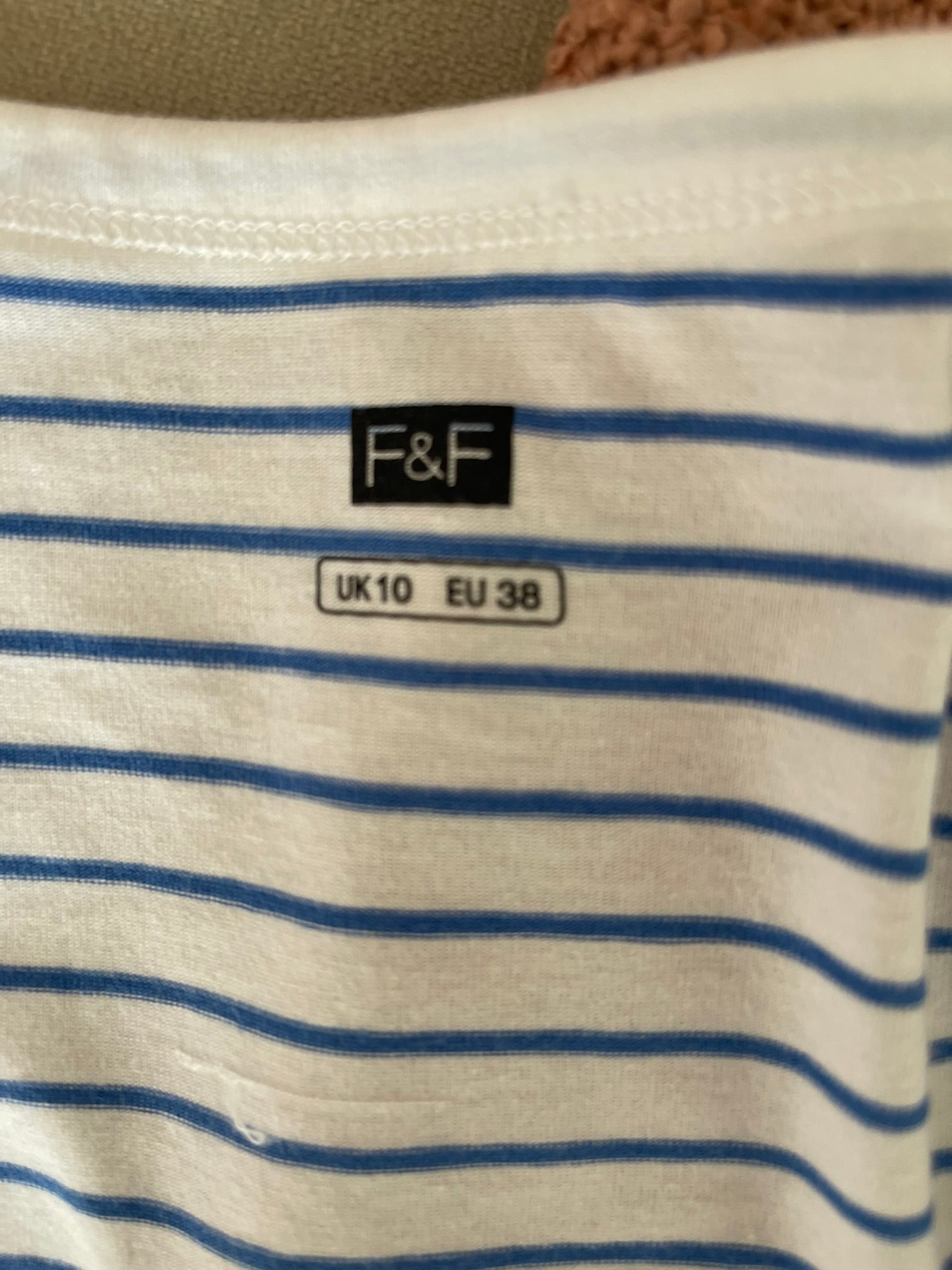 T-shirt Rayures Bleu Blanc Marinière - vue 4