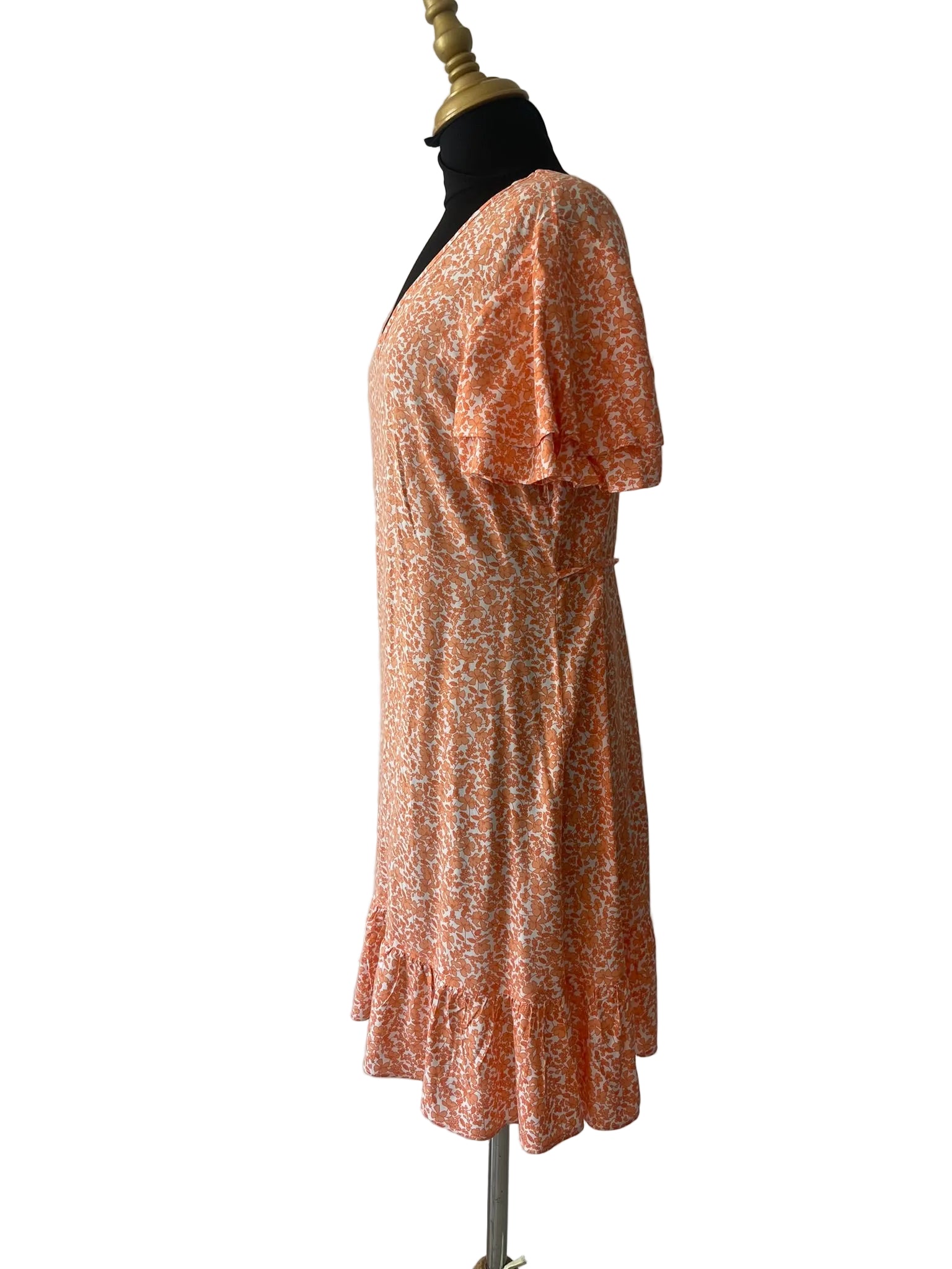 Robe Midi Rayures Blanc Noir Moulante - vue 2