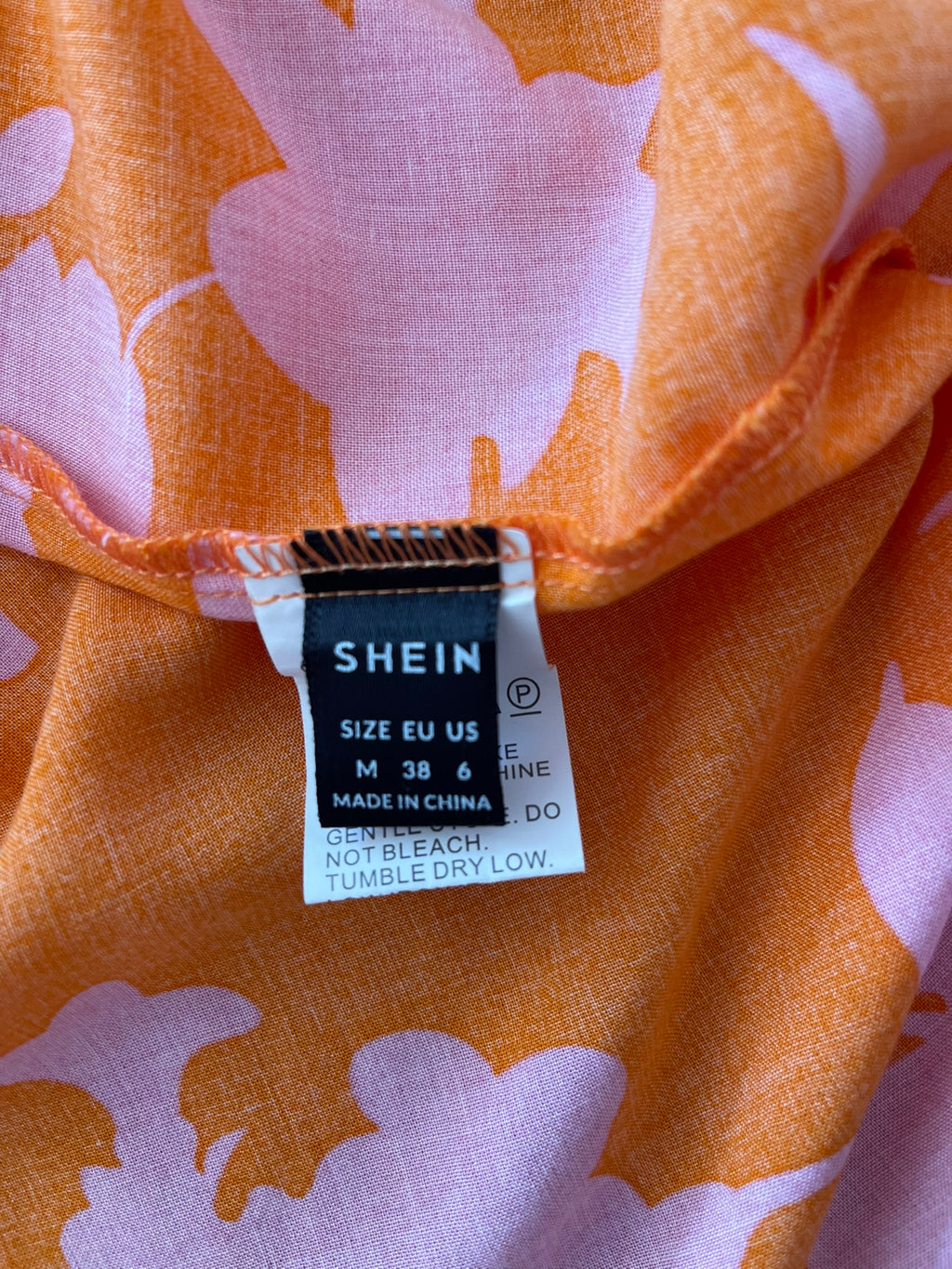 Robe Longue Orange Florale