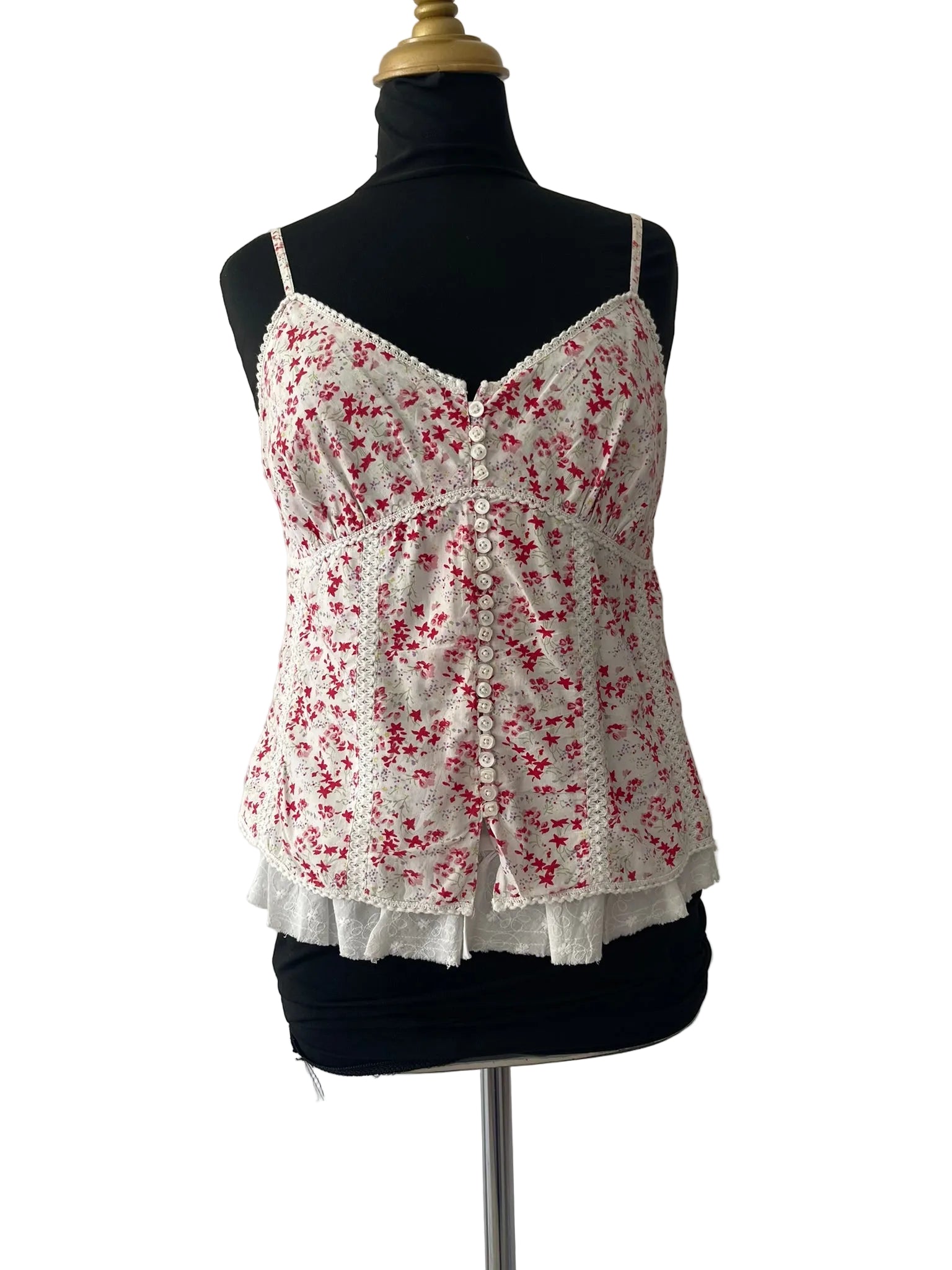 Mini Robe Carreaux Bleu Juicy Couture Bretelles Dentelle
