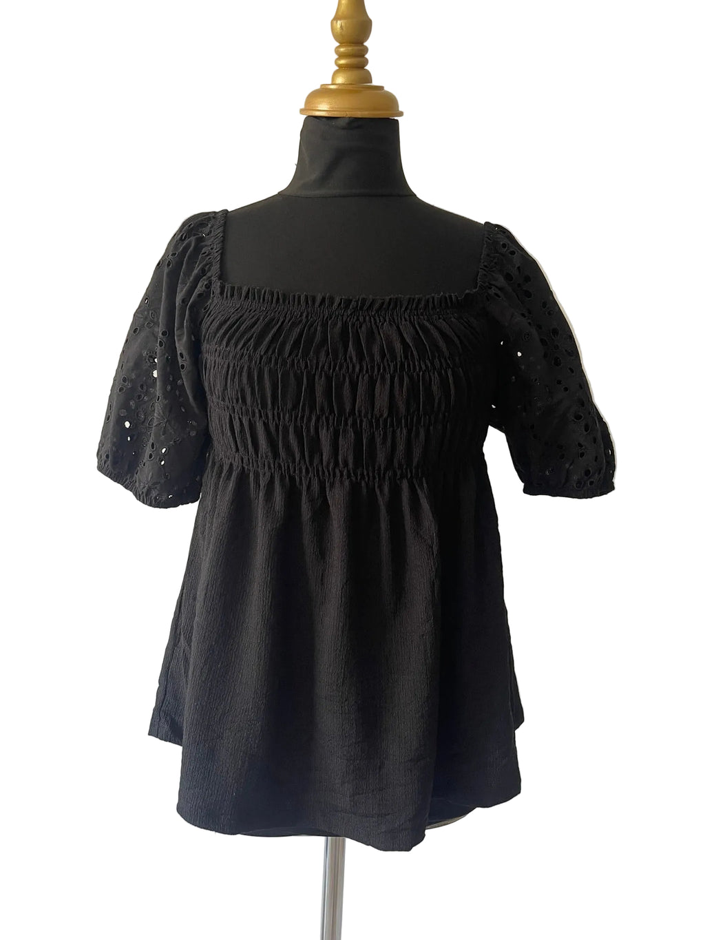 Blouse Noire Bohème