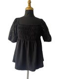Blouse Noire Bohème