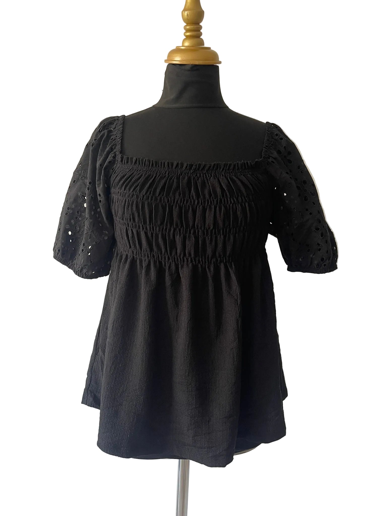 Blouse Noire Bohème