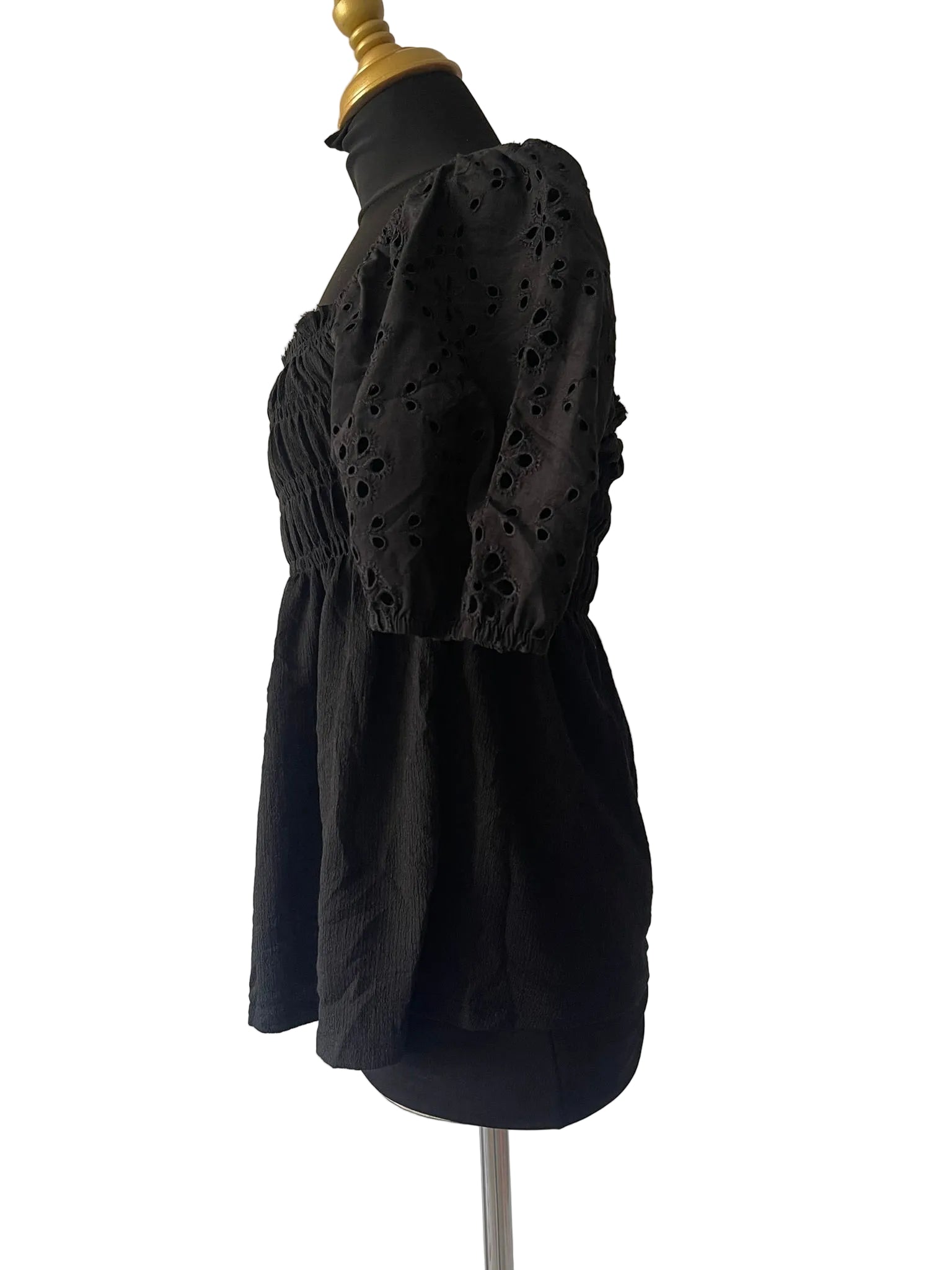 Blouse Noire Bohème