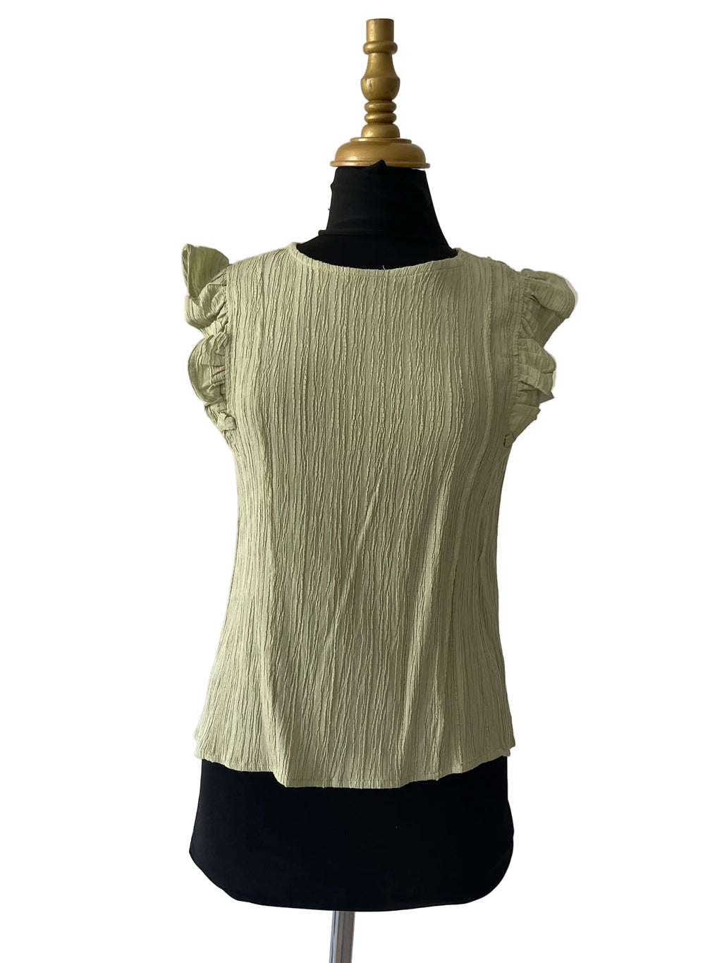 Top Vert Pastel Texturé