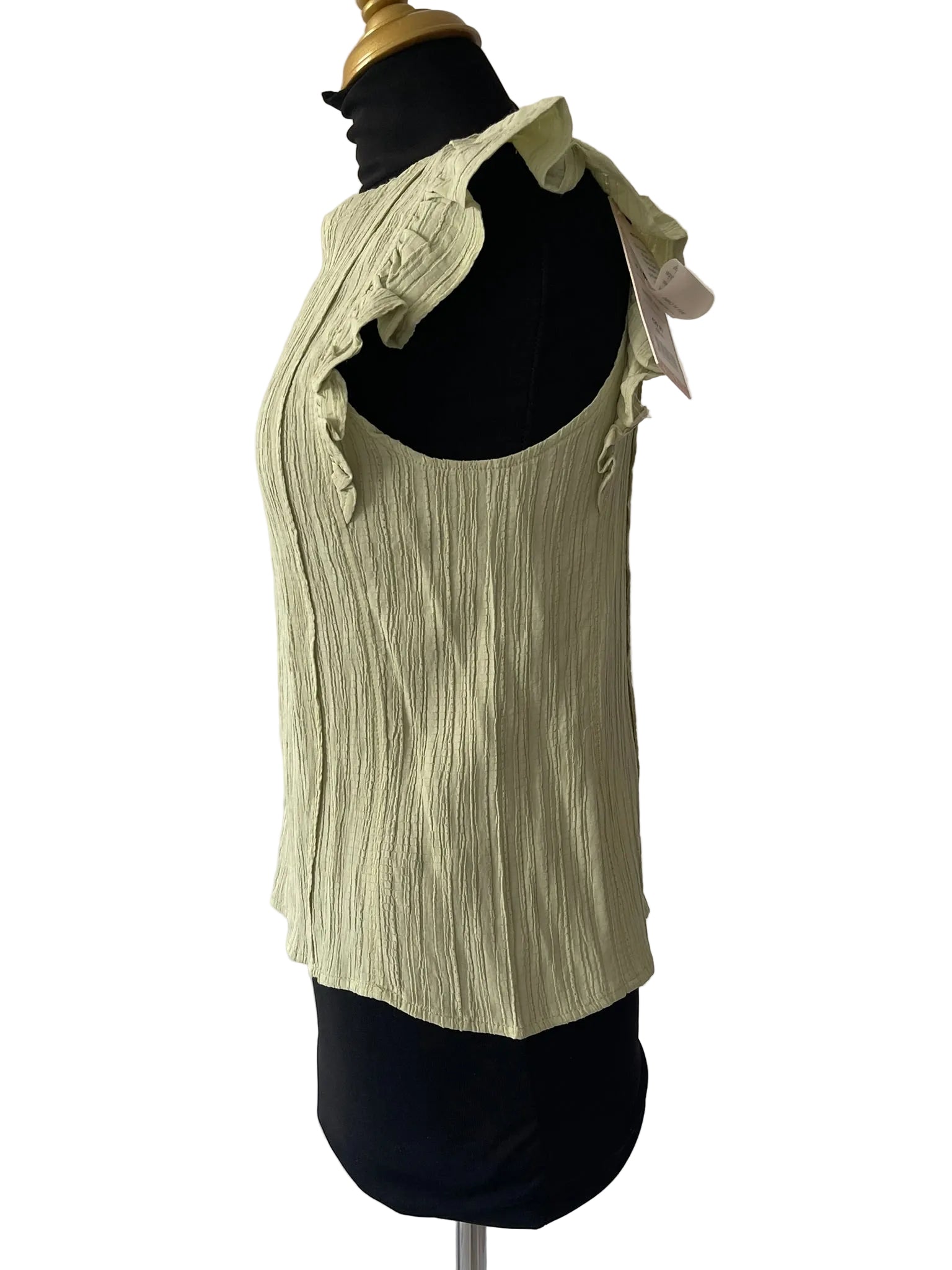 Top Vert Pastel Texturé