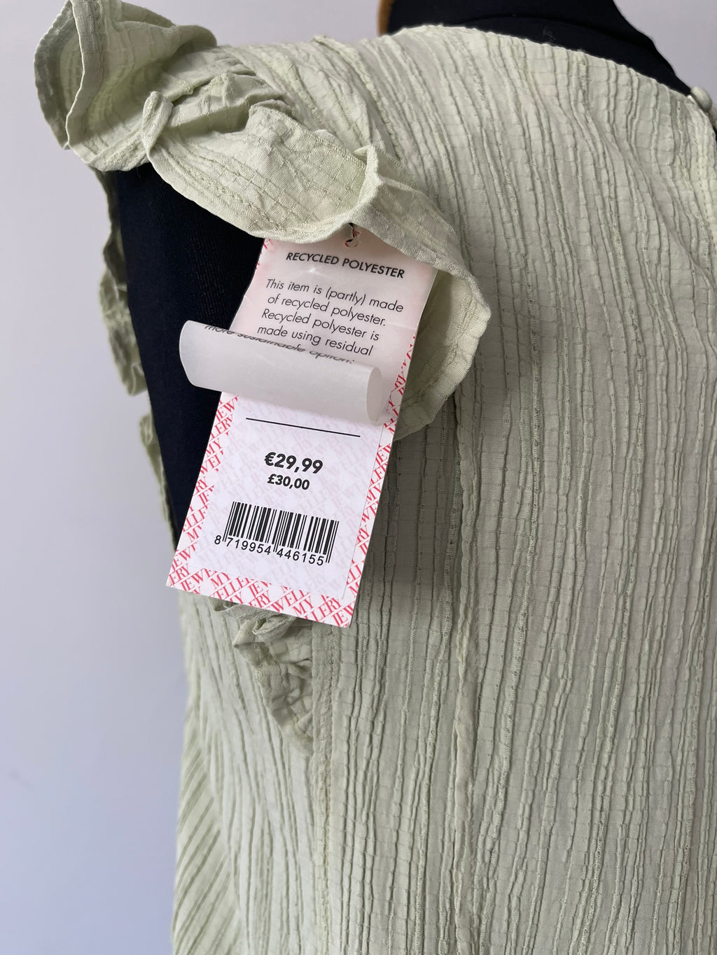 Top Vert Pastel Texturé