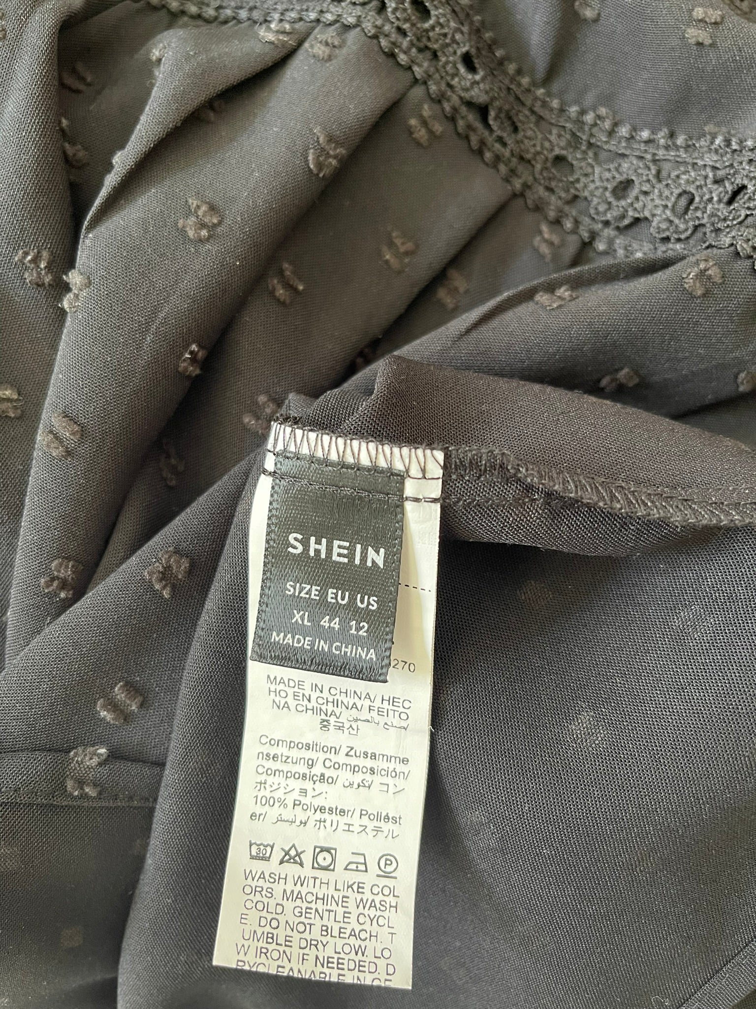 Blouse Noire Bohème