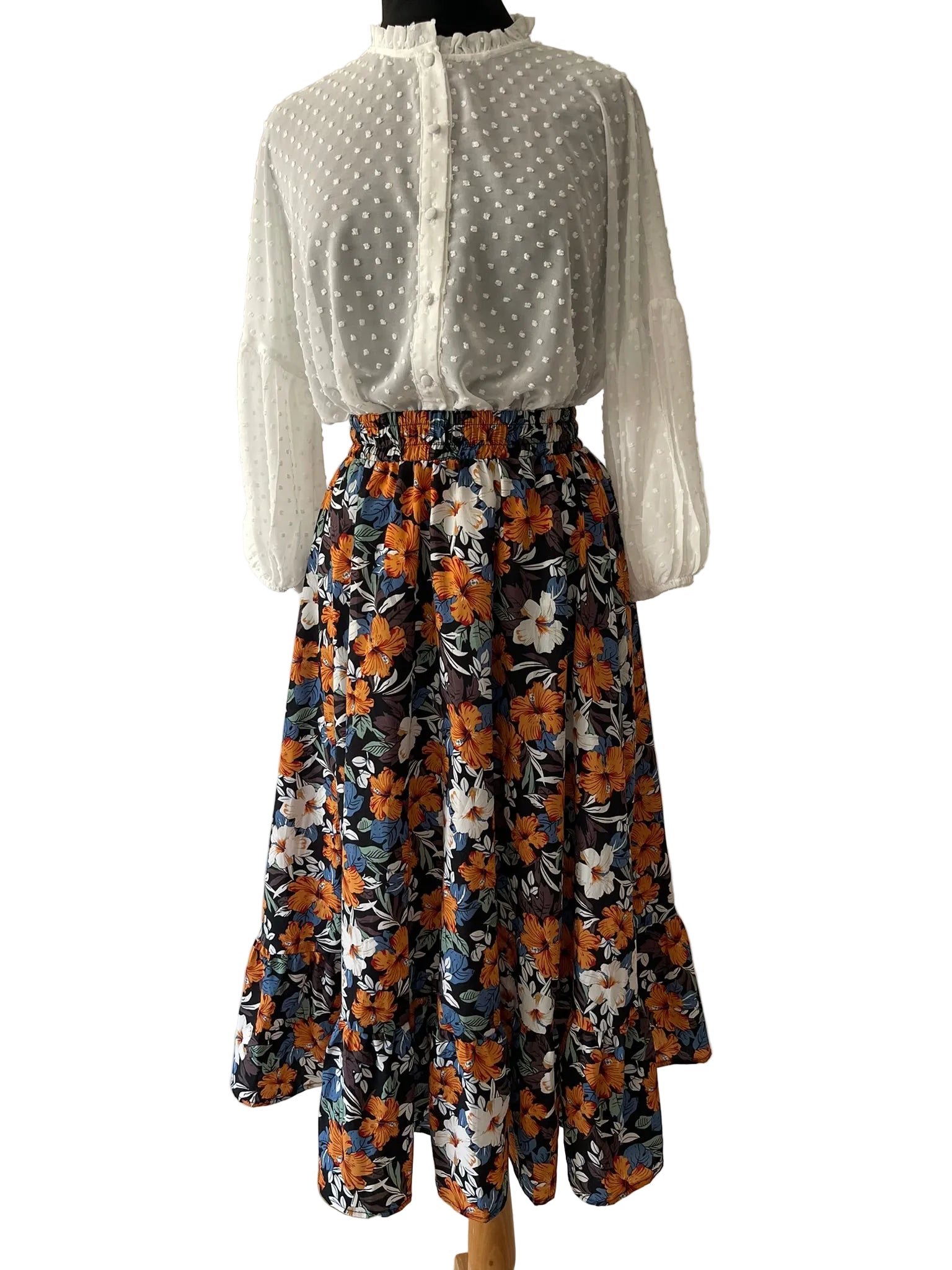 Jupe Longue Bohème à Imprimé Floral