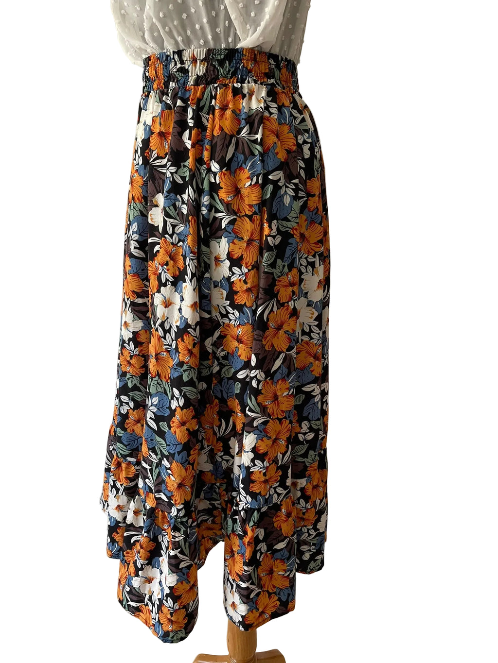 Jupe Longue Bohème à Imprimé Floral