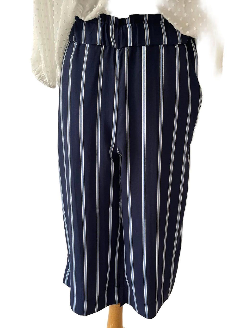 Pantalon Large Rayé