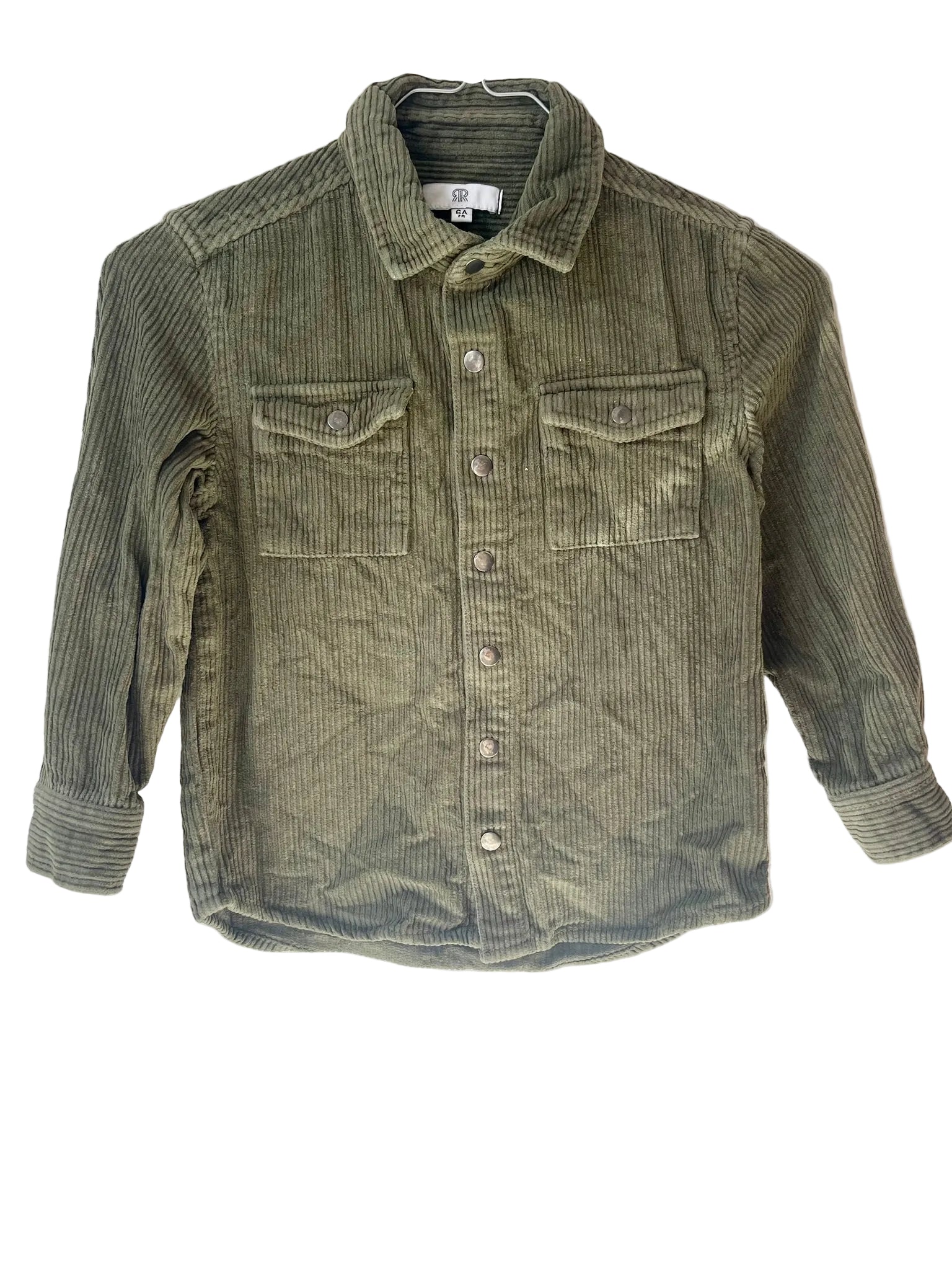 Chemise velours côtelé enfant – Kaki