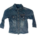 Chemise en jean enfant – Bleu délavé