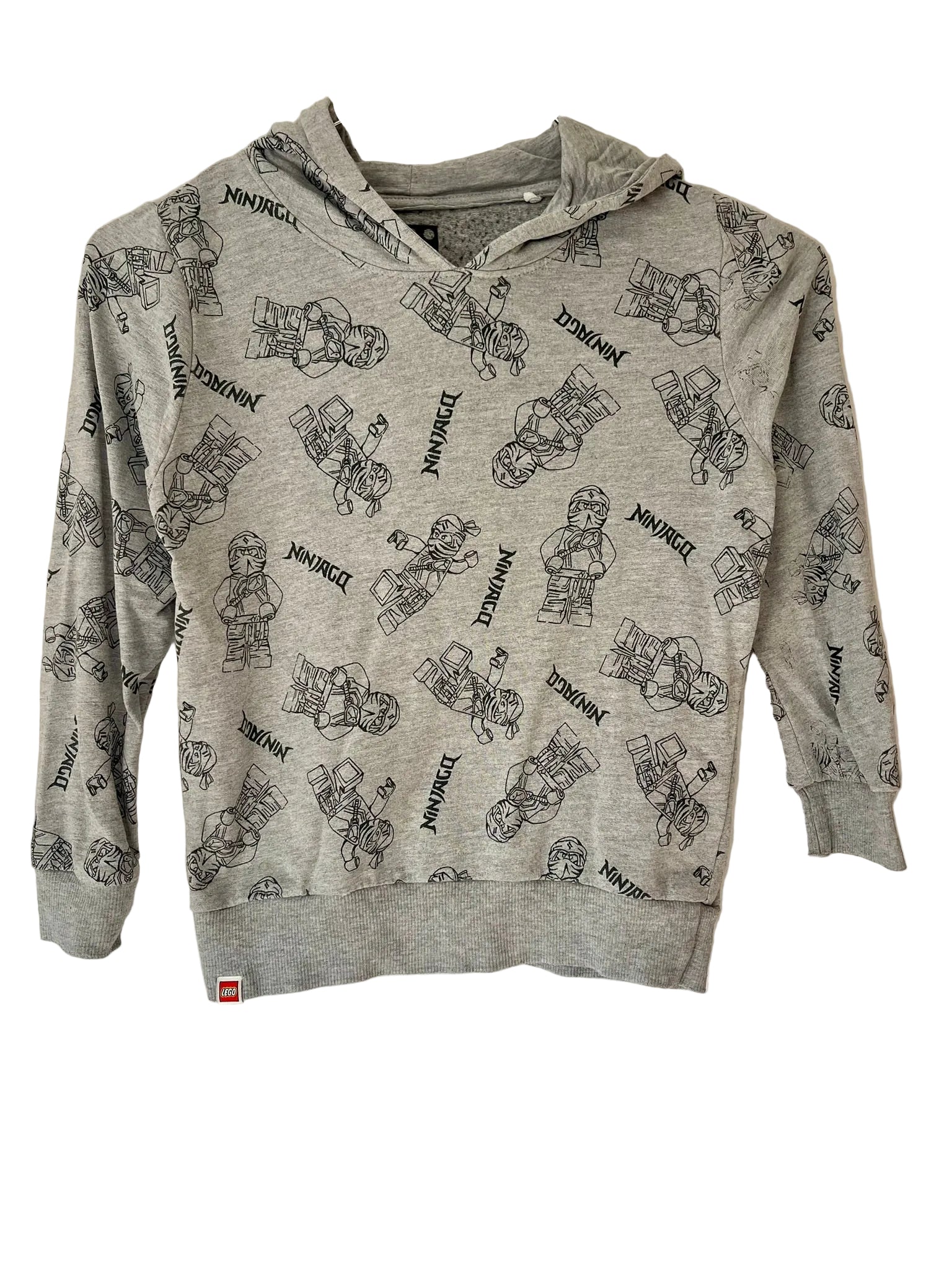 Sweat à capuche Lego Ninjago – Gris chiné