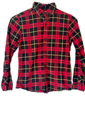 Chemise à carreaux enfant – Rouge, Noir & Jaune