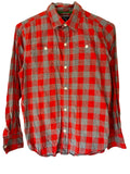 Chemise à carreaux – Rouge & Gris