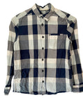 Chemise à grands carreaux enfant – Marine & Blanc