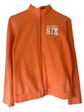 Sweat zippé col montant Domyos – Orange pêche