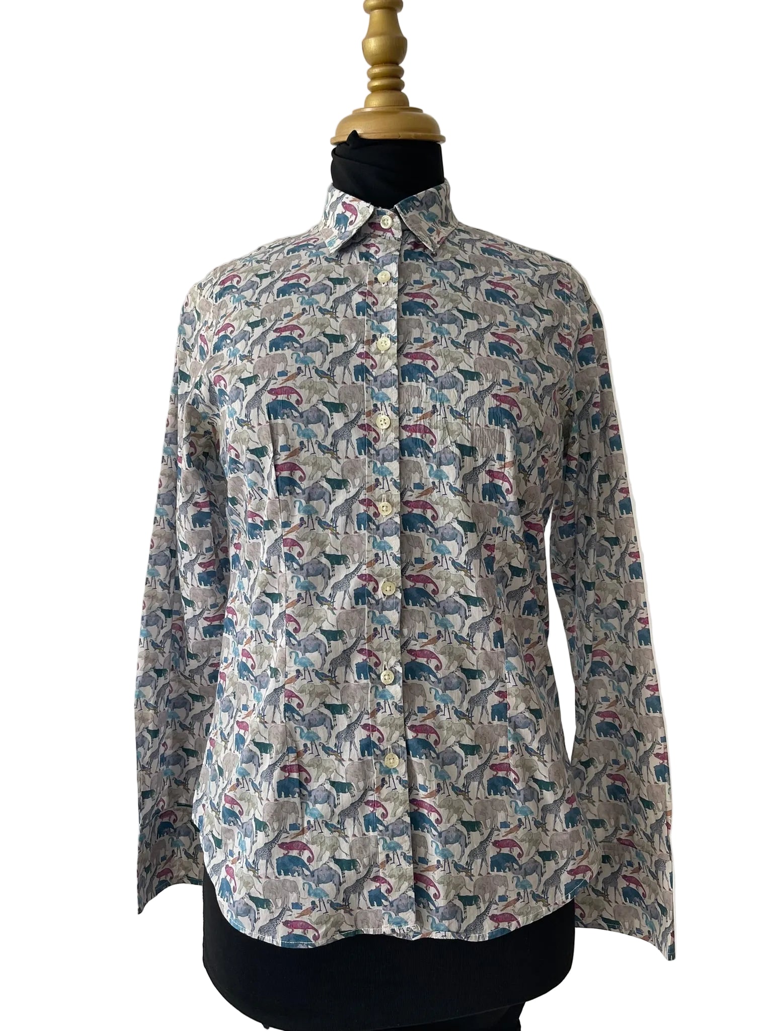 Chemise coton imprimé animaux sauvages