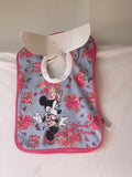 Bavoir Minnie Mouse fleuri